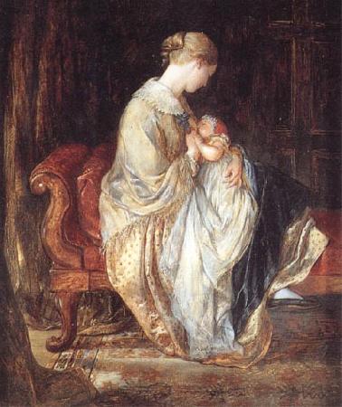 Charles west cope RA The Young Mother Germany oil painting art